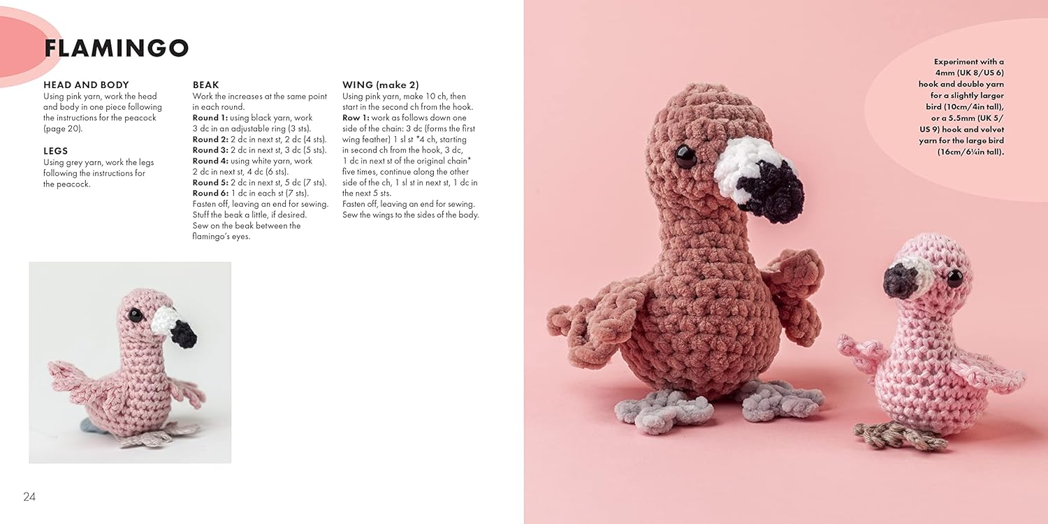 Mini Amigurumi Birds: 25 Tiny Flying Creatures To Crochet by Abbondio. Sarah 9781800920439_3
