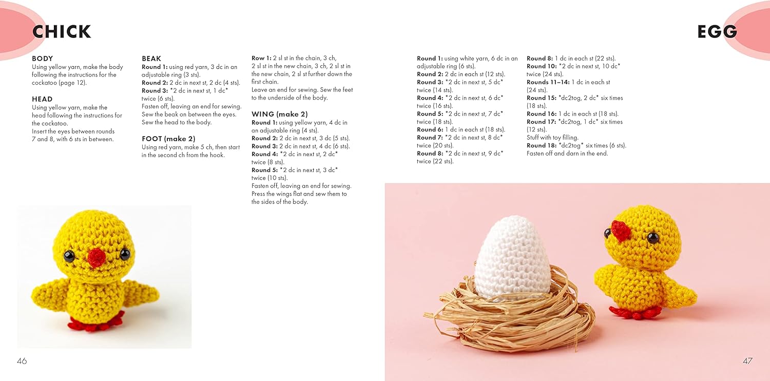 Mini Amigurumi Birds: 25 Tiny Flying Creatures To Crochet by Abbondio. Sarah 9781800920439_5
