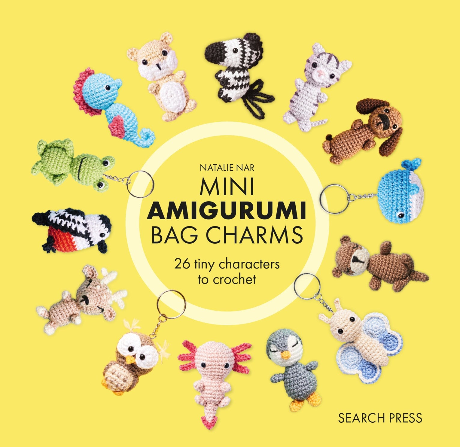 Mini Amigurumi Bag Charms: 26 Tiny Characters to Crochet by Nar. Natalie 30 9781800923492
