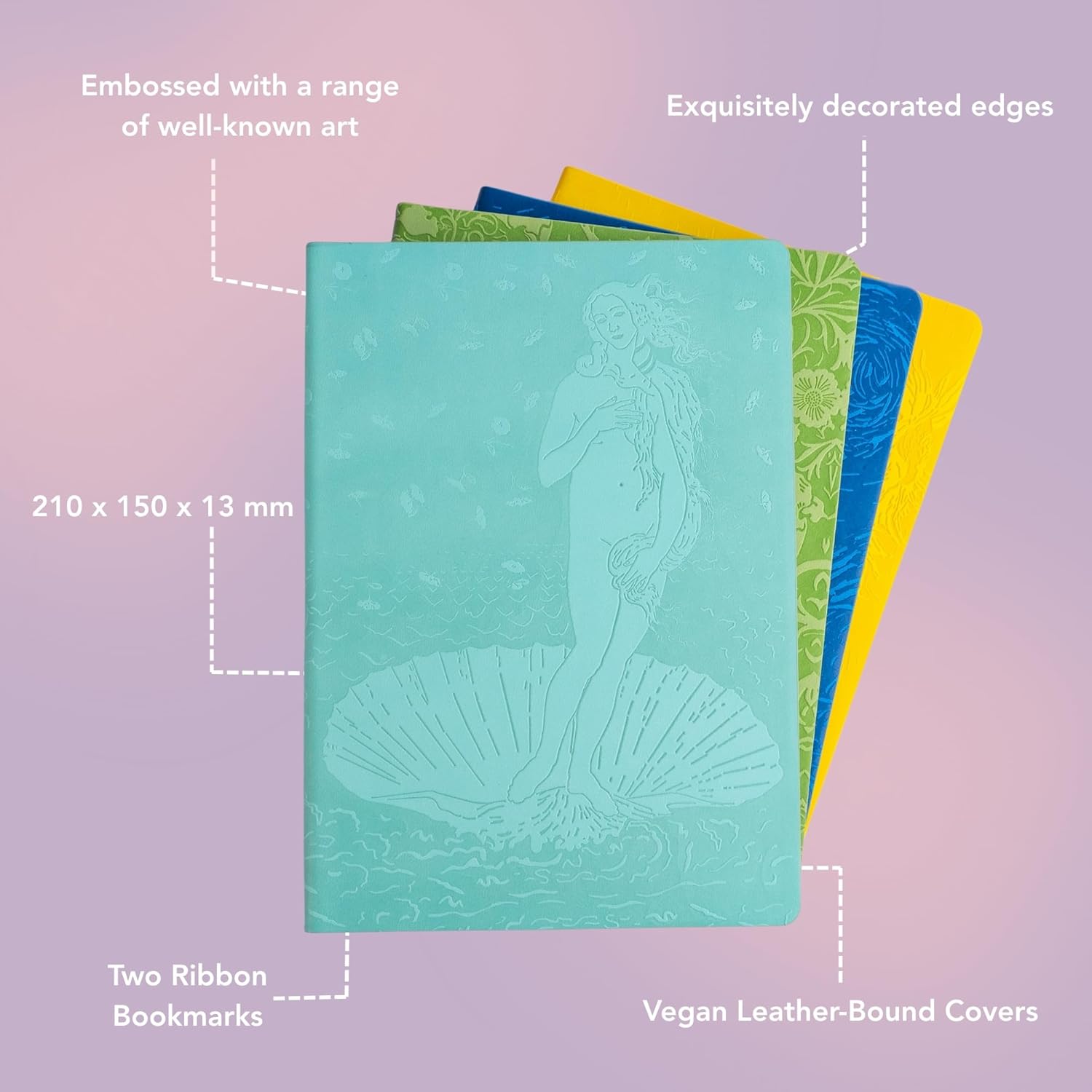 White Rabbit Artisan Art Notebook Journal - Flame Tree Studio 50 9781804172117_2