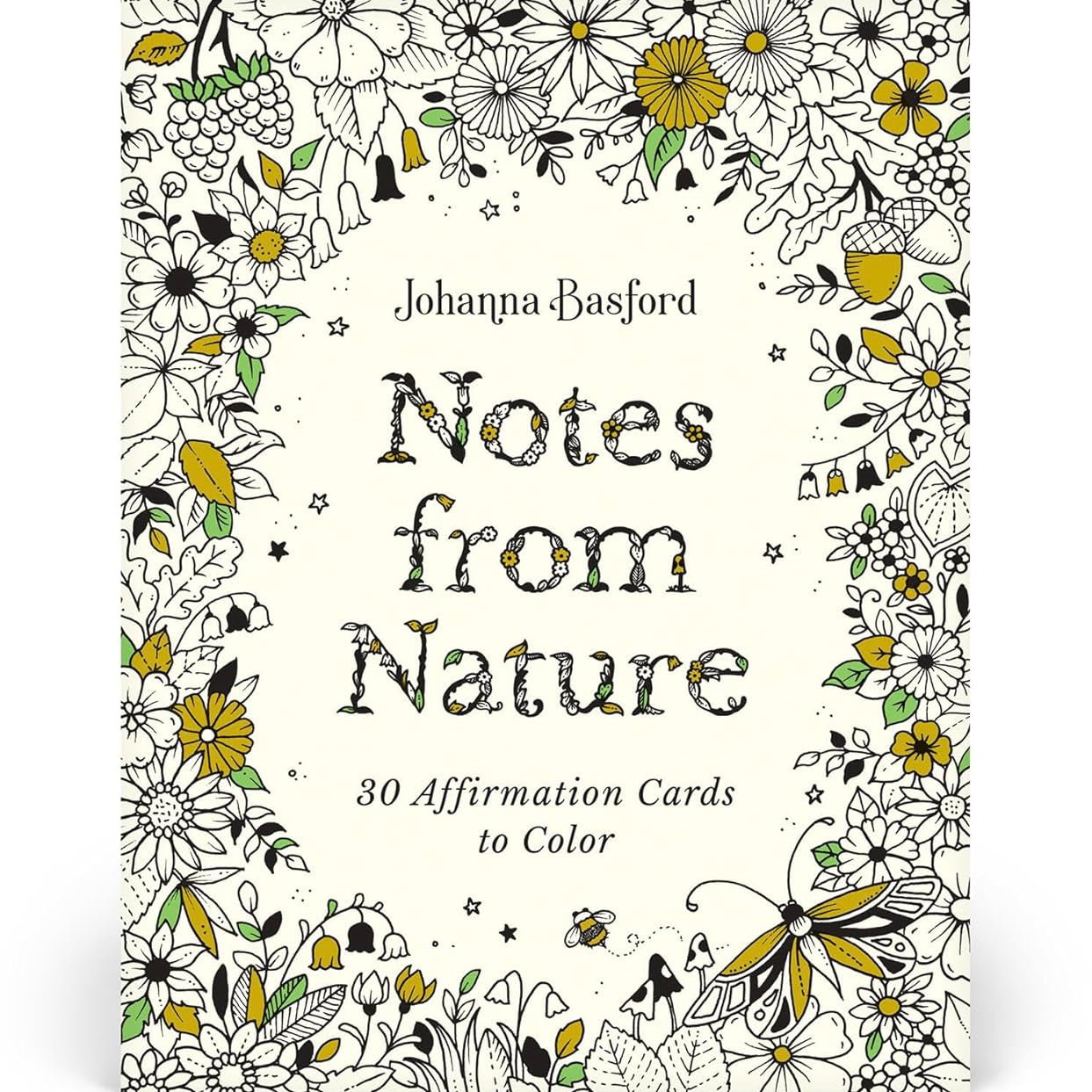 Avail 2/24 Notes From Nature: 30 Affirmation Cards To Color by Basford. Johanna 20 9781805700517