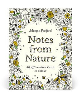 Avail 2/24 Notes From Nature: 30 Affirmation Cards To Color by Basford. Johanna 20 9781805700517