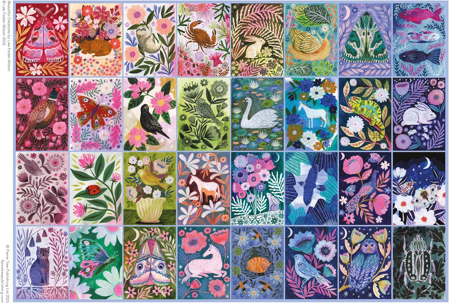 Beautiful Creatures 1000-Piece Jigsaw Puzzle, Illustrated by Foster-Wilson. Lee 20 9781835625880_3