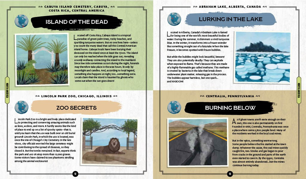 Lonely Plante Kids Atlas of Spooky Places by Towler. Paige, Illustrated by Brzozowska. Maria 20 9781837588145_4