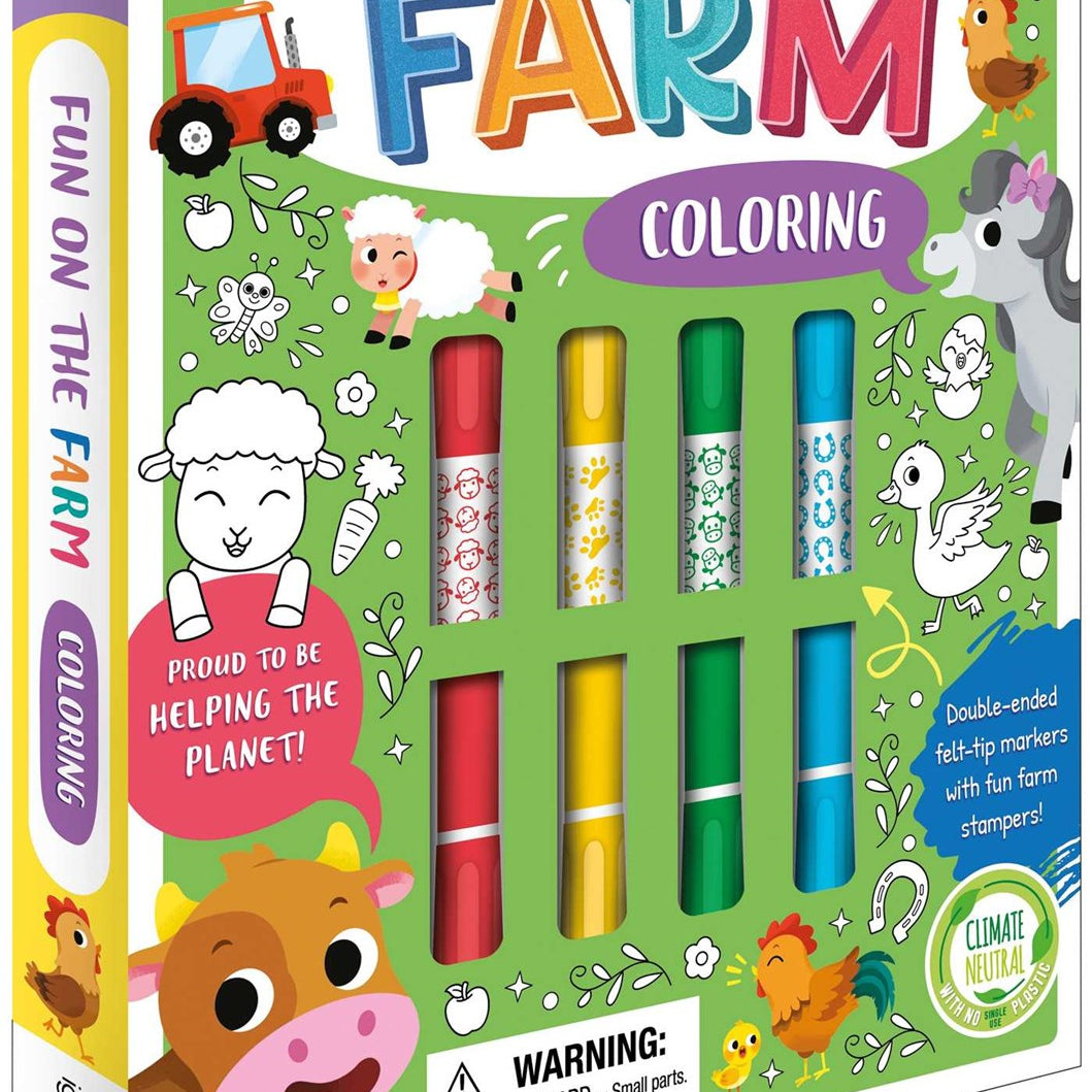 Fun on the Farm Coloring Set: with Double-Ended Stamp Markers, Illustrated by Barbieri. Pamela 20 9781837715022