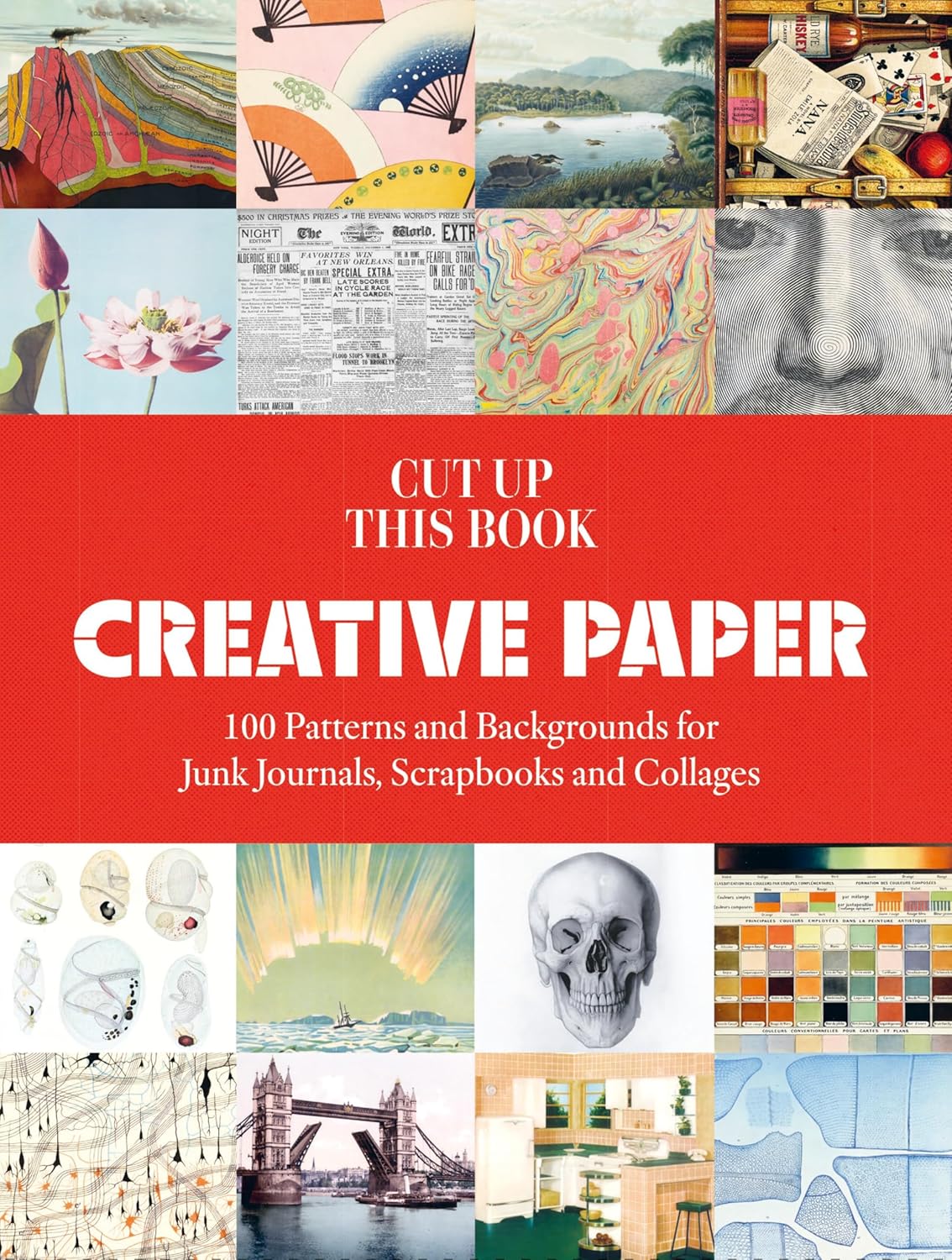 Cut Up This Book: Creative Papers: 100 Patterns & Backgrounds by Wilmshurst. G 20 9781837760893