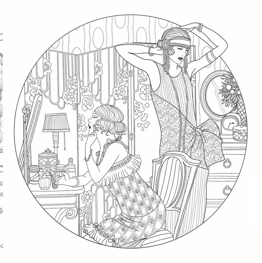 The Jazz Age: A 20's Inspired Coloring Book by Boureau. Melanie 9781837760923_2