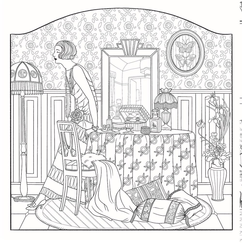 The Jazz Age: A 20's Inspired Coloring Book by Boureau. Melanie 9781837760923_5