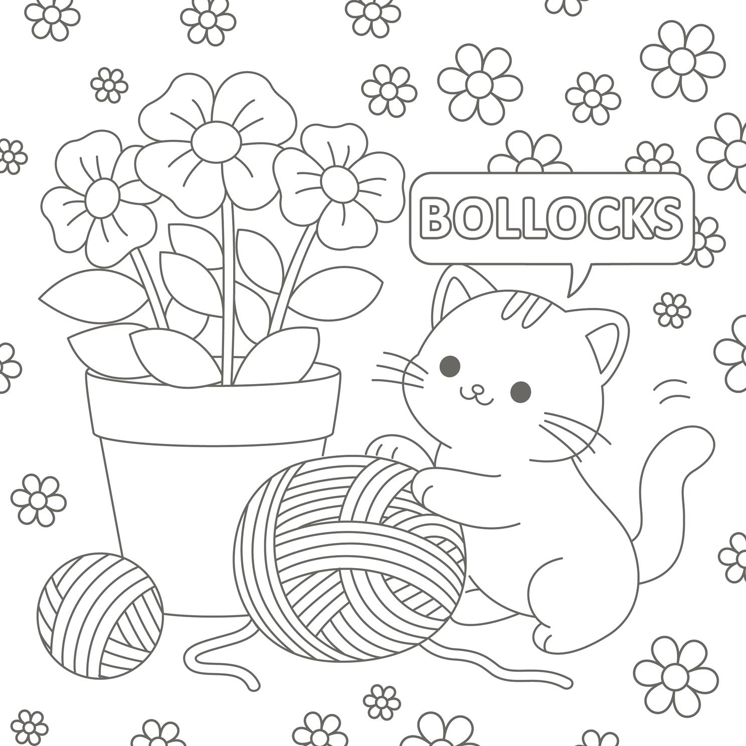 The Super-Cute Sweary Cat Coloring Book by Parker. Poppy 20 9781837999040_1