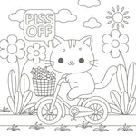 The Super-Cute Sweary Cat Coloring Book by Parker. Poppy 20 9781837999040_2
