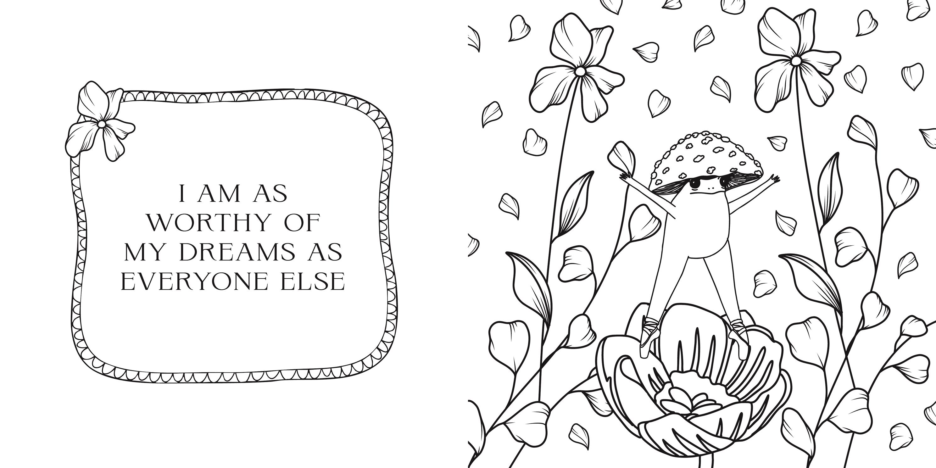 AVAILABLE 06/09/26 The Little Frog Coloring Book by Eequay. Maybell 20 9781837999231_1