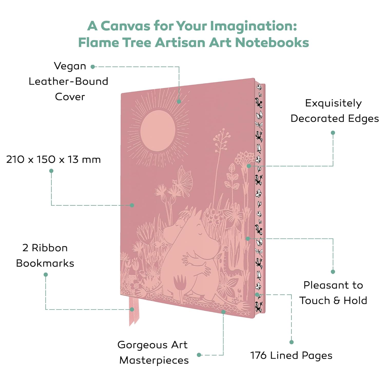 Uematsu Hobi: Chrysanthemums Artisan Art Notebook Journal - Flame Tree Studio 9781839649264_2