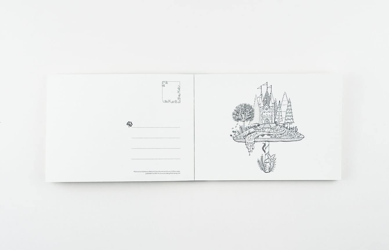 Enchanted Forest Postcards: 20 Postcards To Color by Basford. Joanna 9781856699792_5