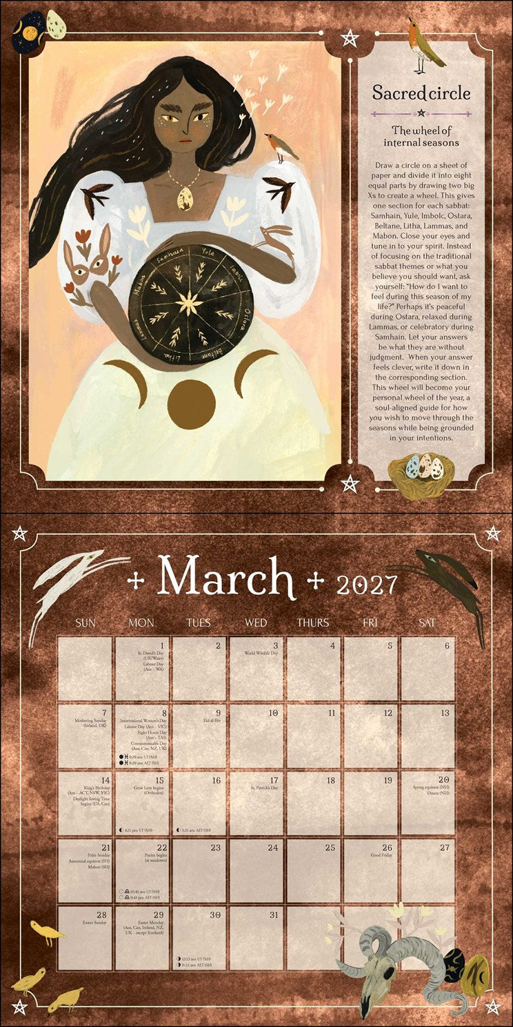 2027 Seasons of the Witch Wall Calendar 12x12 20 9781922468482_2
