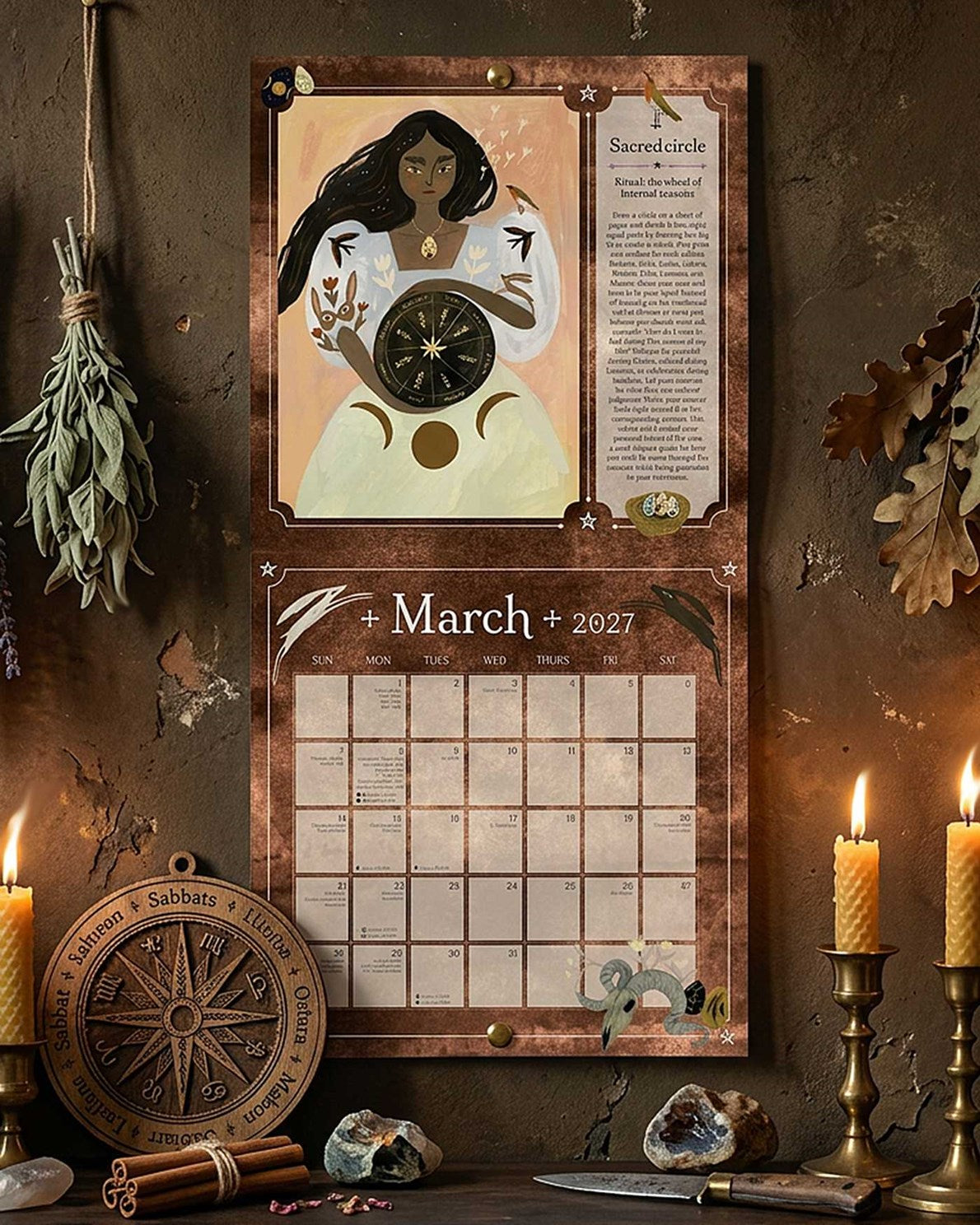 2027 Seasons of the Witch Wall Calendar 12x12 20 9781922468482_4