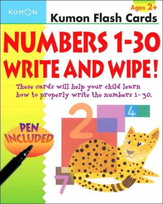 Kumon by Numbers 1-30 Write & Wipe 9781933241081