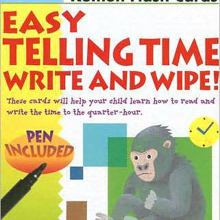 Easy Telling Time Write & Wipe! by Kumon 9781933241456