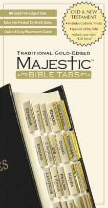 Majestic Traditional Gold-Edged Bible Tabs by Claire. Ellie 9781934770139_1ee80f2d-7273-423f-aedd-77a43881d441