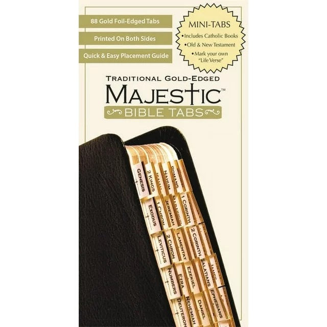 Majestic Traditional Gold Bible Tabs Mini by Claire. Ellie 9781934770870
