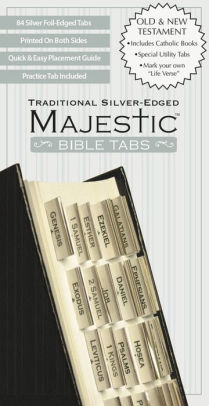Majestic Traditional Silver-Edged Bible Tabs by Claire. Ellie 9781934770917_dff740c2-c402-4a2e-ad38-e78393e89d5d