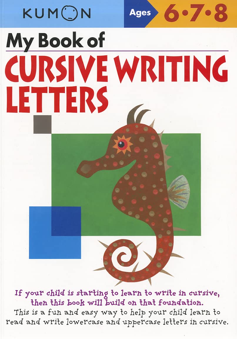 My Book Of Cursive Writing Letters by Kumon 9781935800187