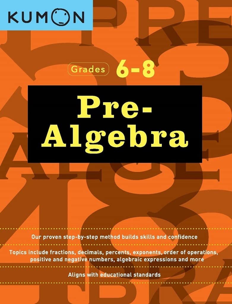 Pre-Algebra Grades 6-8 by Kumon 9781941082577