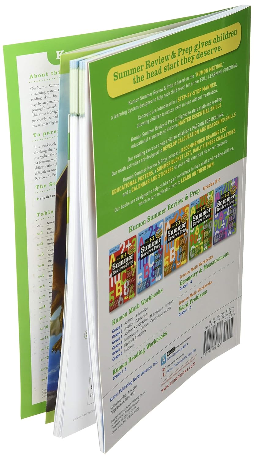 Summer Review & Prep Grade 3-4 by Kumon 9781941082638_2