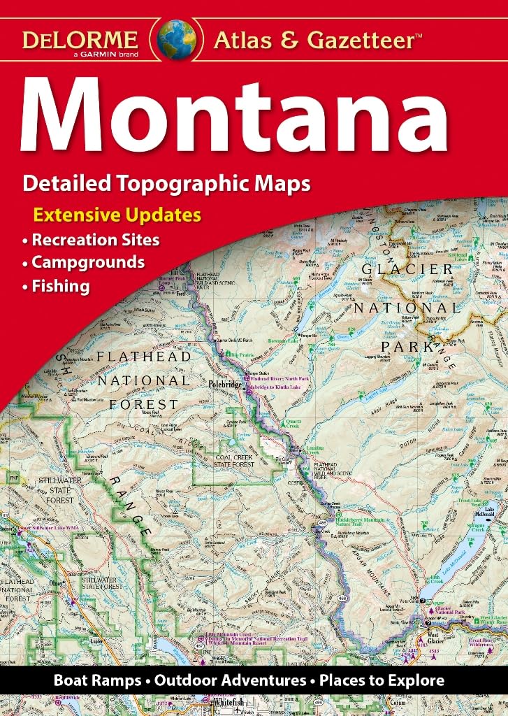 Delmore Atlas & Gazetteer: Montana - Rand Mcnally 20 9781946494788