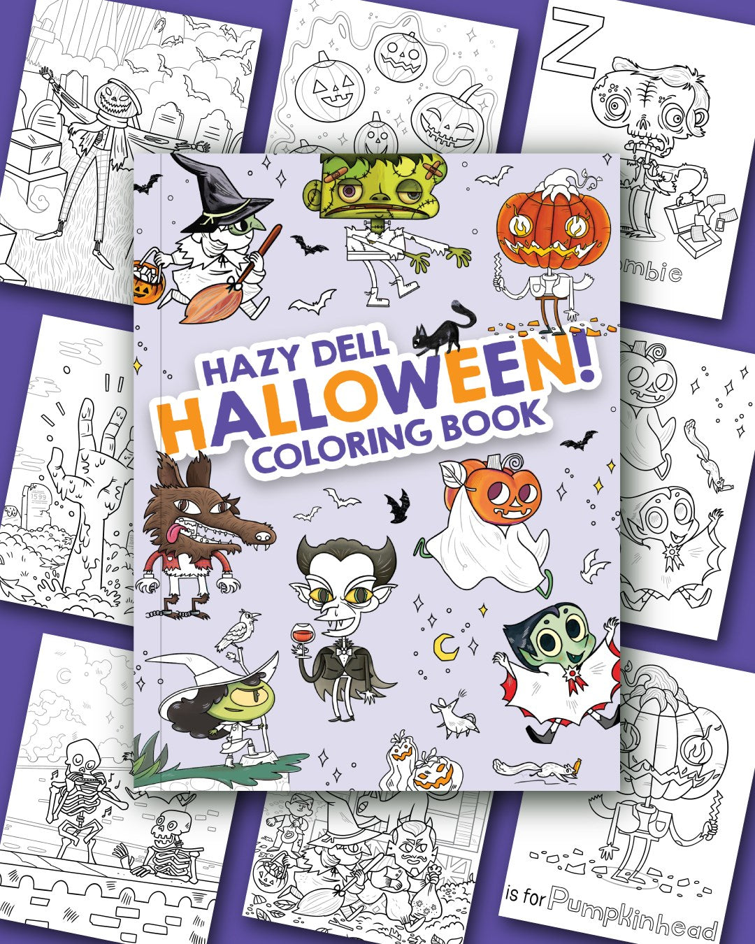 Hazy Dell Halloween! Coloring Book by Borio. Laura 20 9781948931588_1