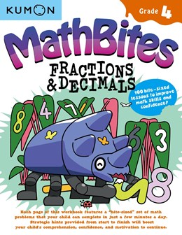 Math Bites: Grade 4 Fractions & Decimals by Kumon 20 9781953845283