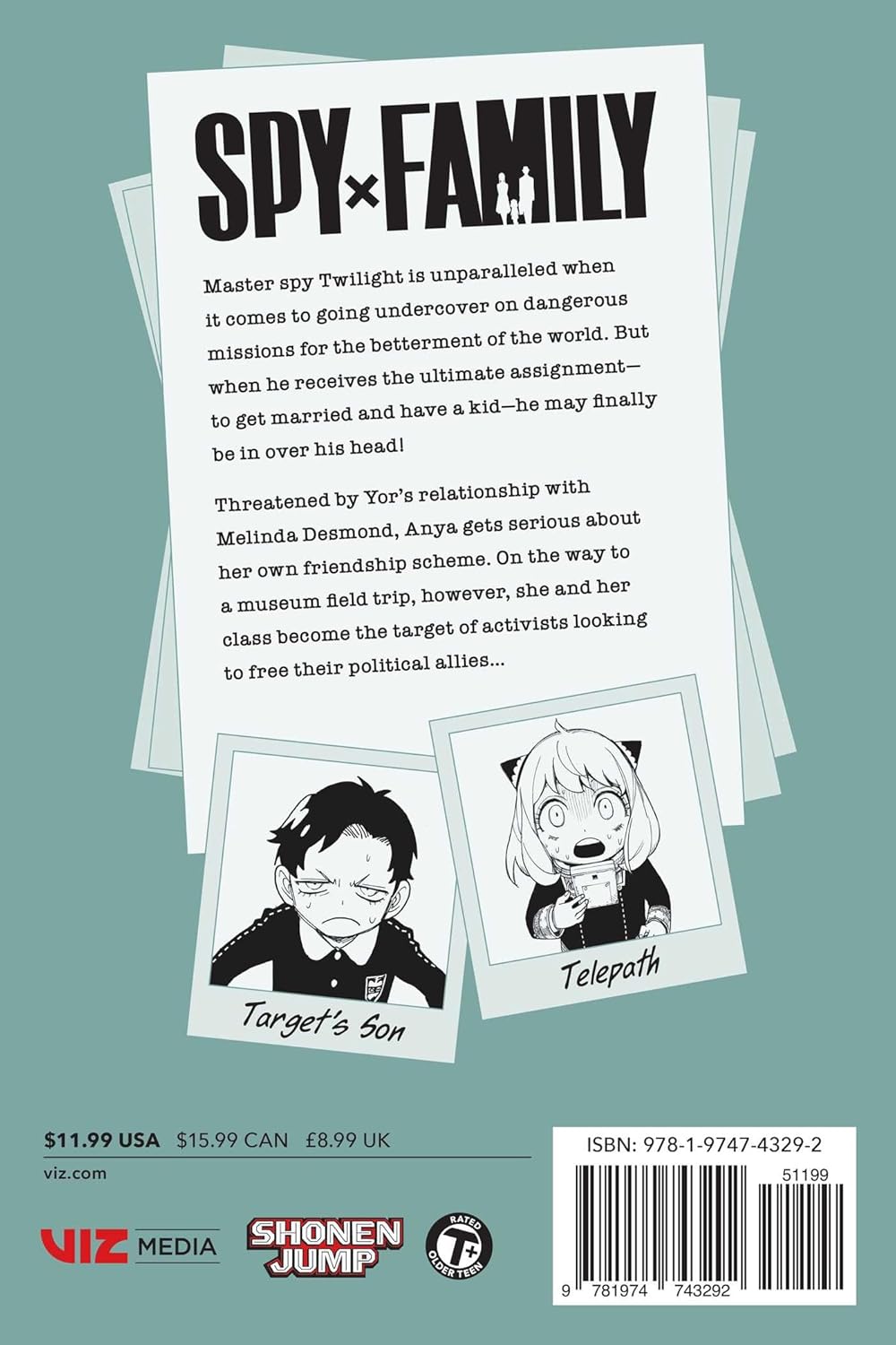 Spy X Family, Vol. 11 by Endo. Tatsuya 9781974743292_1