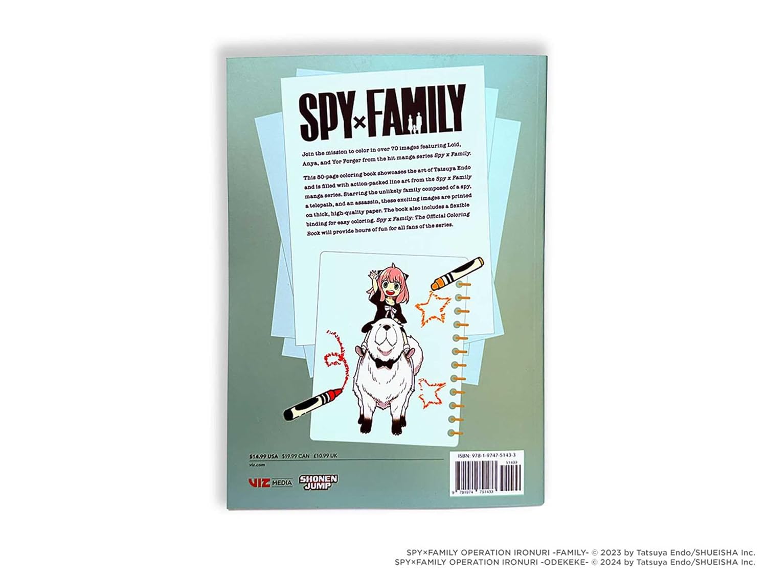 Spy X Family: The Official Coloring Book by Endo. Tatsuya 9781974751433_7