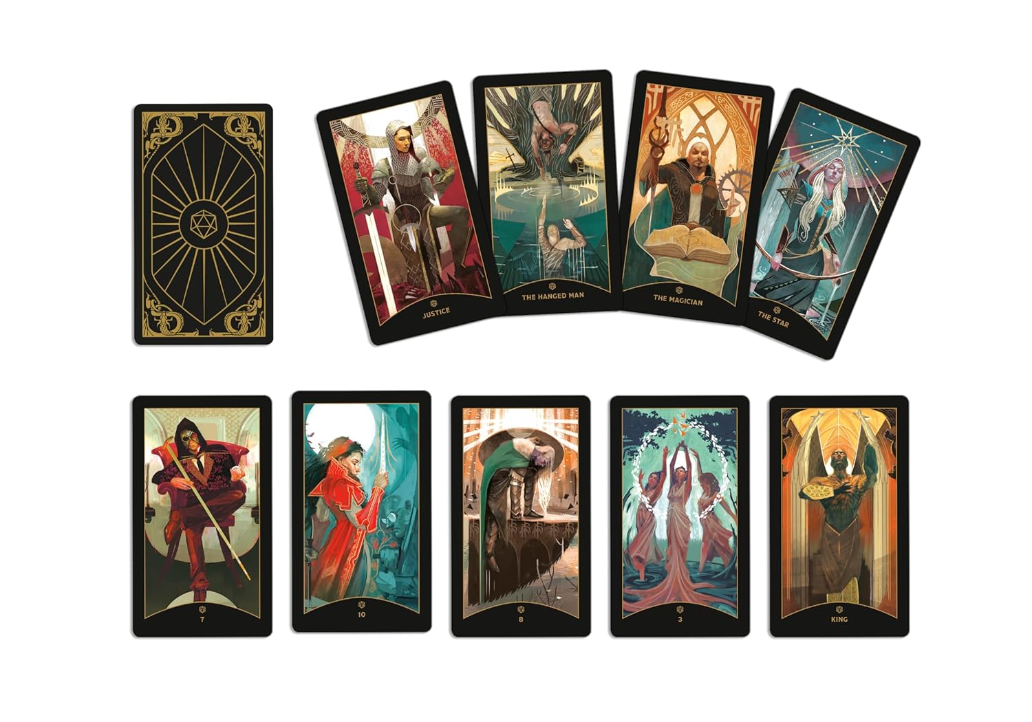 The Dungeons And Dragons Tarot Deck by Gissubel. Fred 9781984824660_2