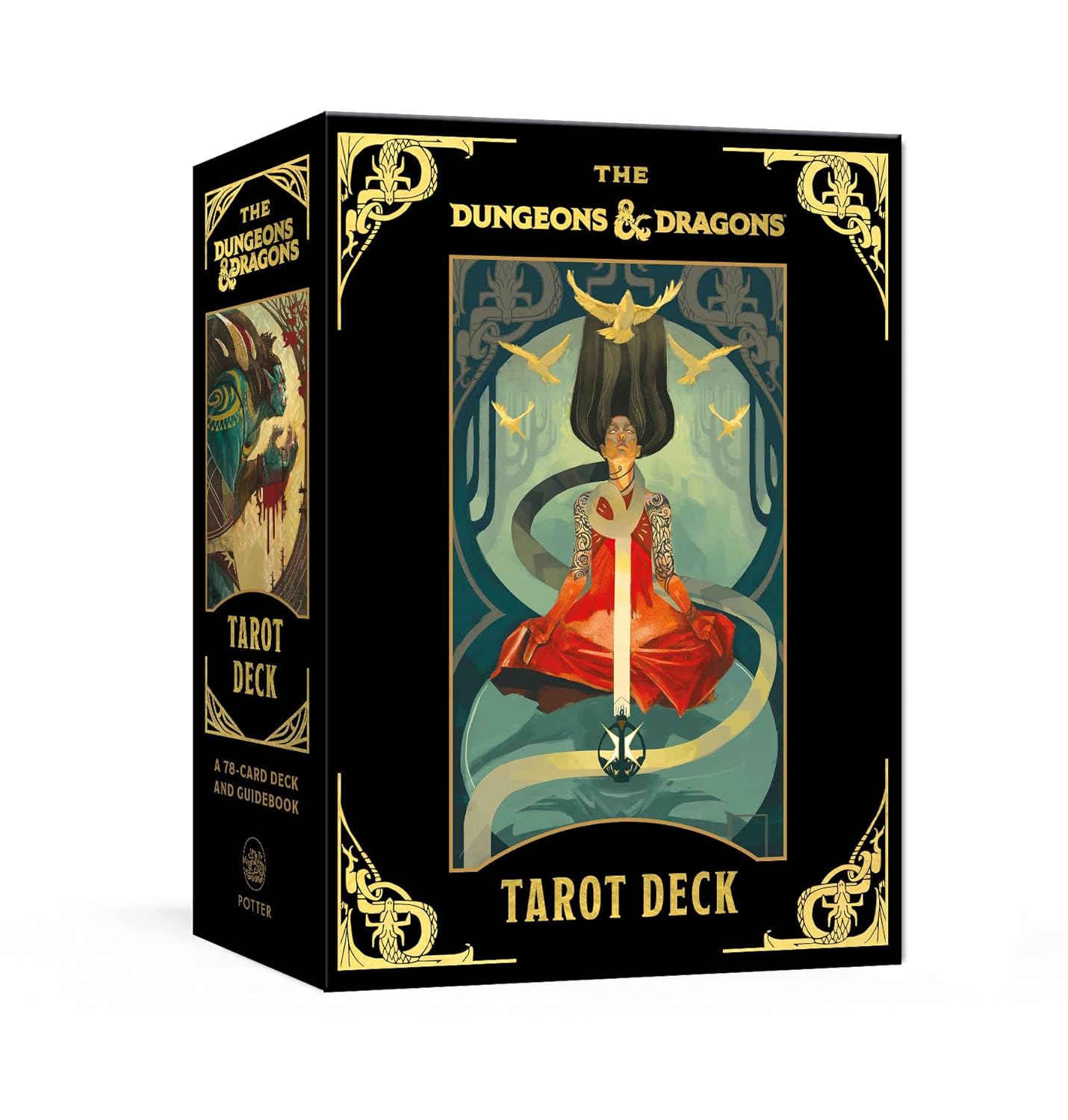 The Dungeons And Dragons Tarot Deck by Gissubel. Fred 9781984824660_f558105c-ba83-4ec8-9f6e-594da9bd55a4