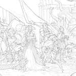 The Dungeons & Dragons Coloring Book: 80 Adventurous Line Drawings by Official D 9781984862198_1