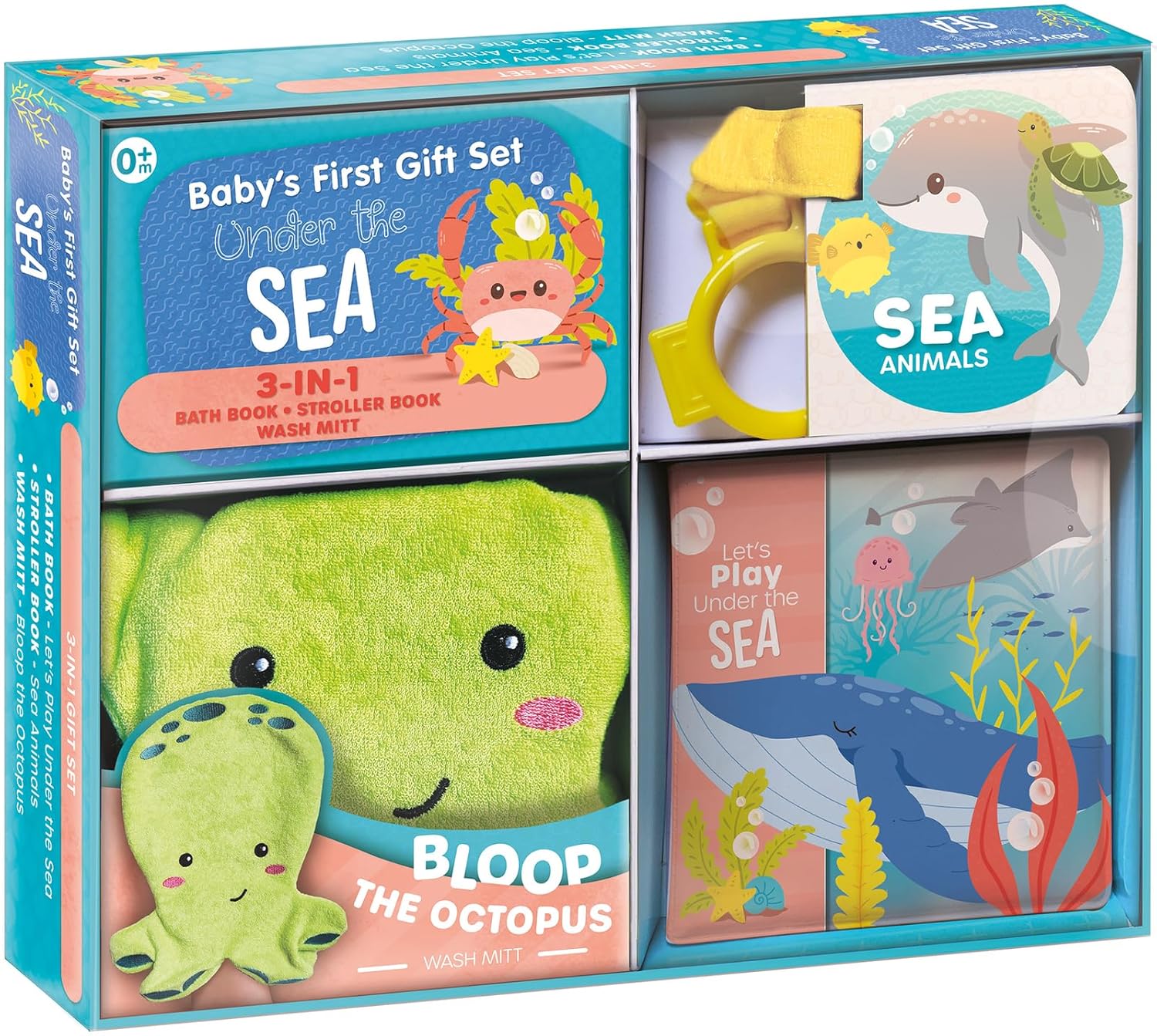 Baby's First Gift Set Under The Sea by Crackboom! Books 9782898025914