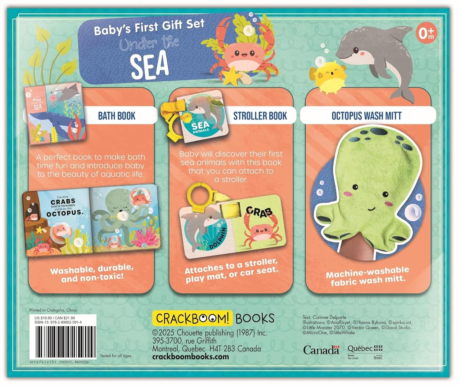 Baby's First Gift Set Under The Sea by Crackboom! Books 9782898025914_1