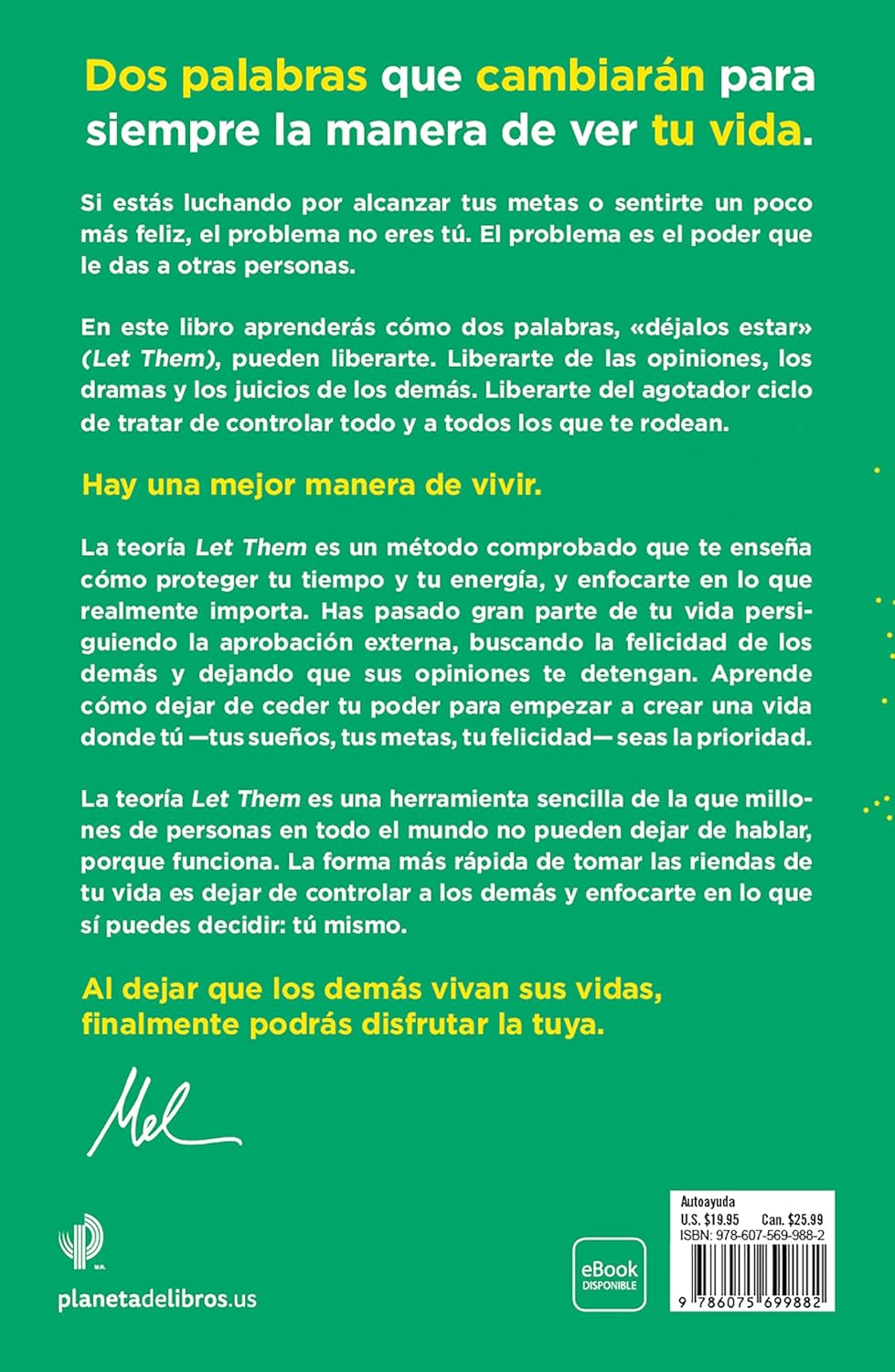 La Teoria Let Them/The Let Them Theory (Spanish) by Robbins. Mel 20 9786075699882_1