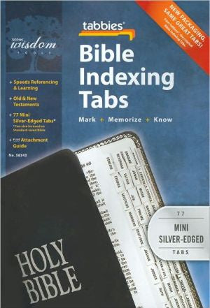 Protestant Mini Silver-Edged Bible Tabs by Tabbies 9789900493433