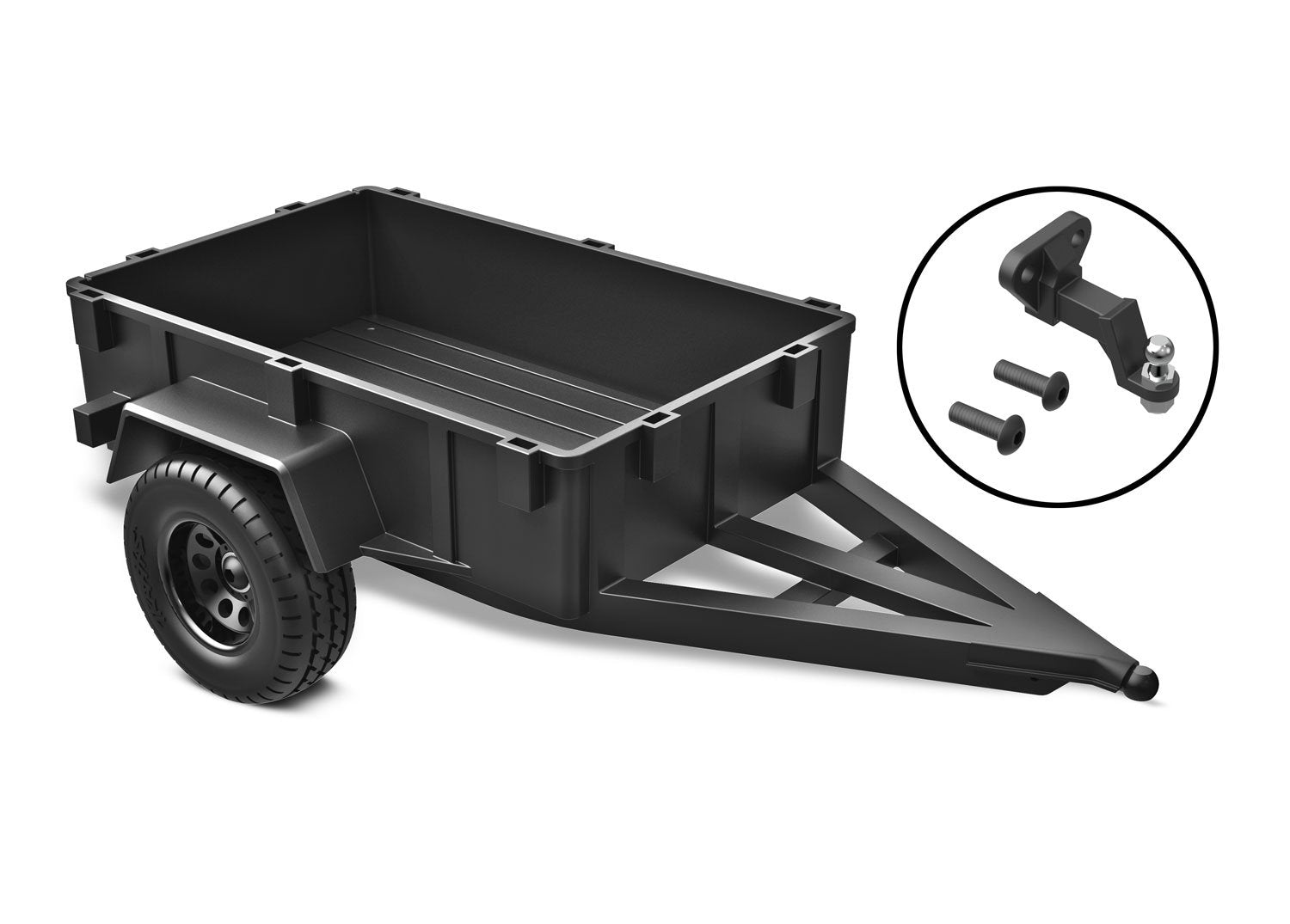 Trx-9795 Traxxas Utility Trailer/ Trailer Hitch (Assembled) 9795
