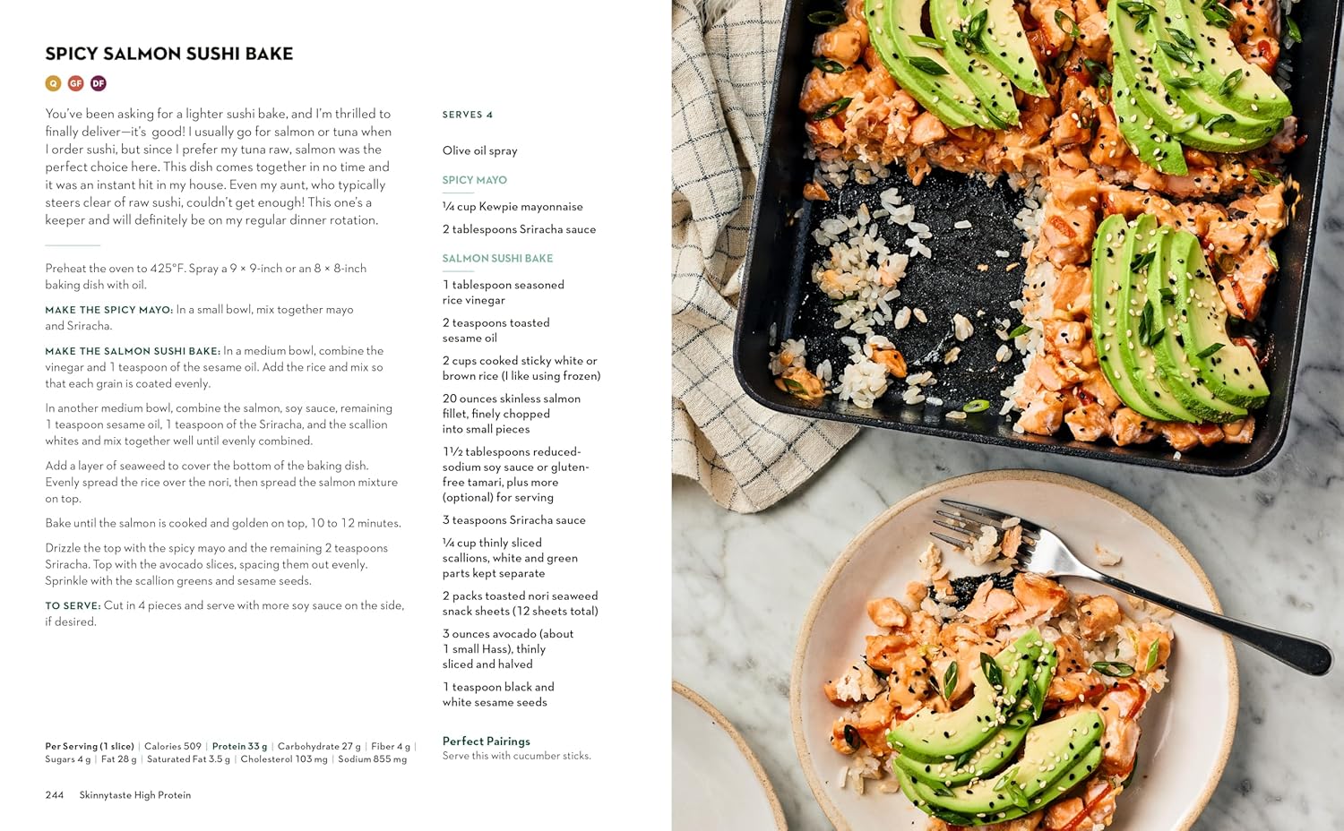 Skinnytaste High Protein: 100 Healthy, Simple Recipes To Fuel Your Day by Homolk 20 9798217033942_6