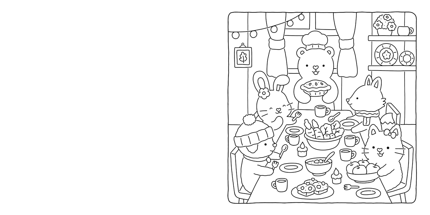 Fuzzy Hygge: Cute & Cozy Coloring Book by Tinta. Vivi 20 9798217036523_1