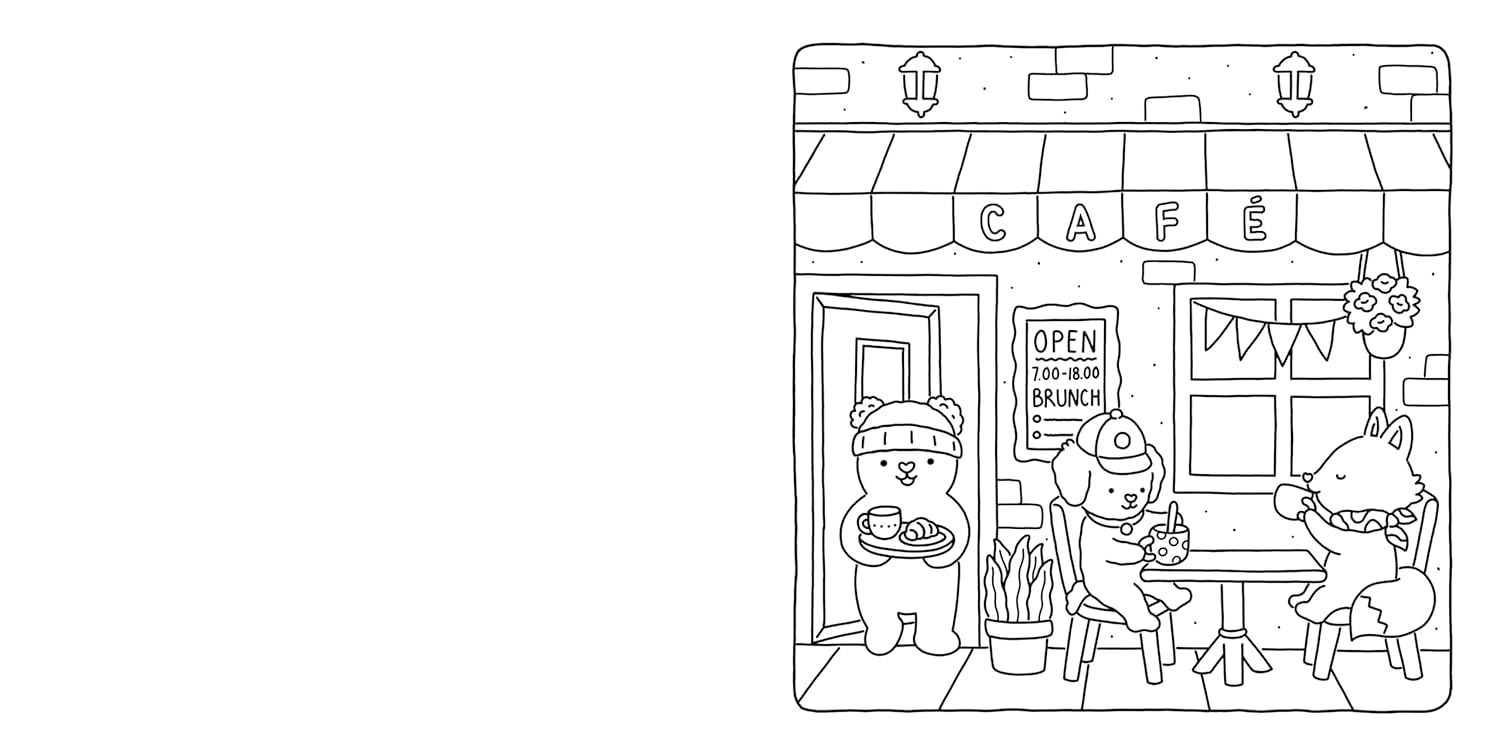 Fuzzy Hygge: Cute & Cozy Coloring Book by Tinta. Vivi 20 9798217036523_3