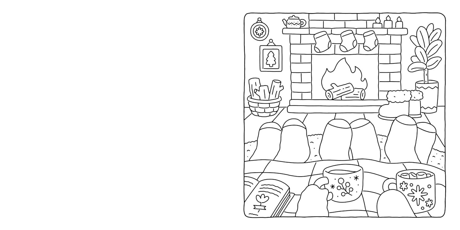 Fuzzy Hygge: Cute & Cozy Coloring Book by Tinta. Vivi 20 9798217036523_5