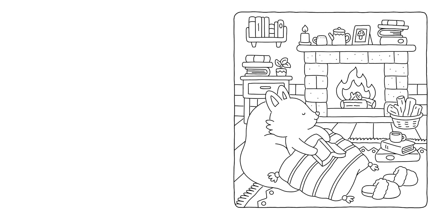 Fuzzy Hygge: Cute & Cozy Coloring Book by Tinta. Vivi 20 9798217036523_6