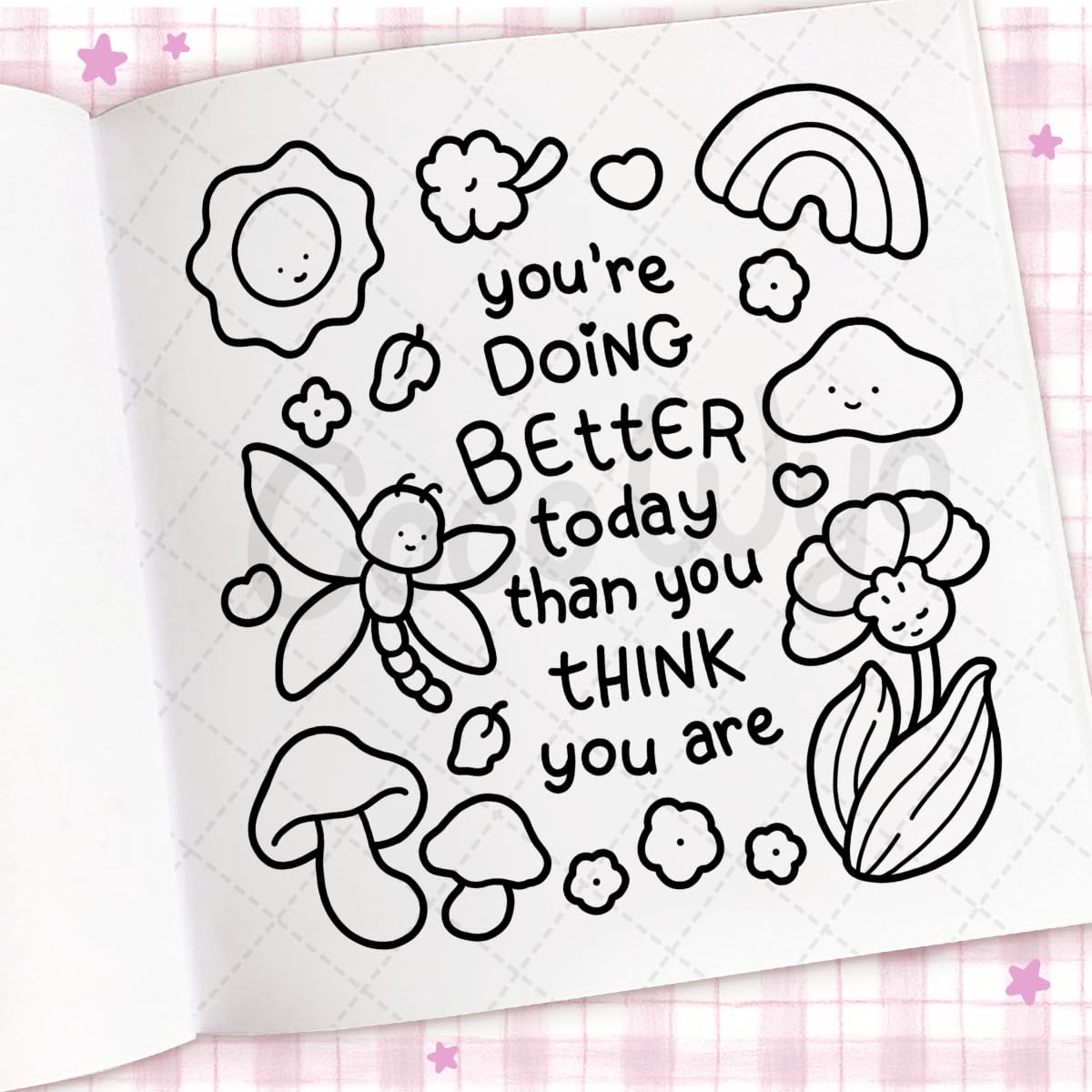 Cozy Vibes: Coloring Book For Adults And Kids by Wyo. Coco 20 9798217229246_2