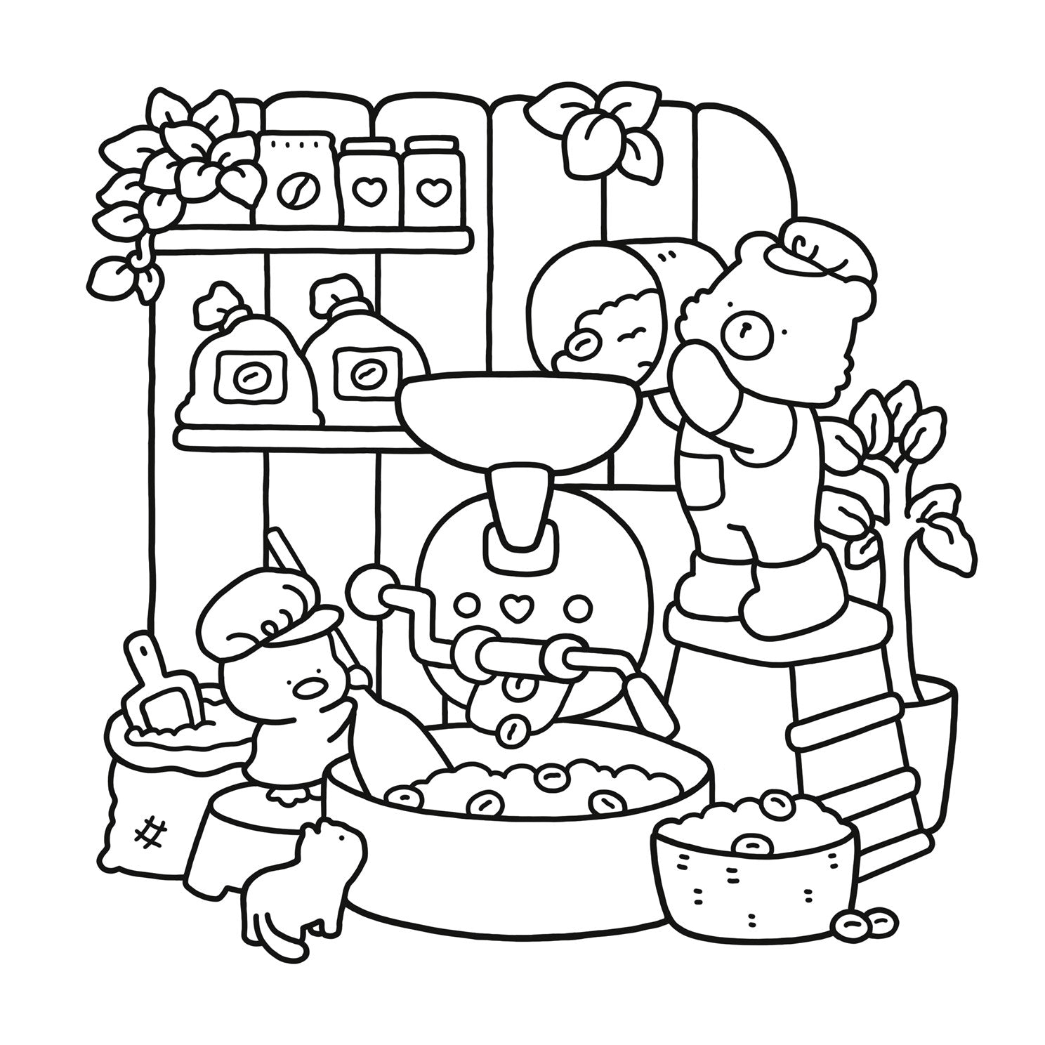 Cozy Cafe: Coloring Book for Adults and Kids by Wyo. Coco 20 9798217229284_1