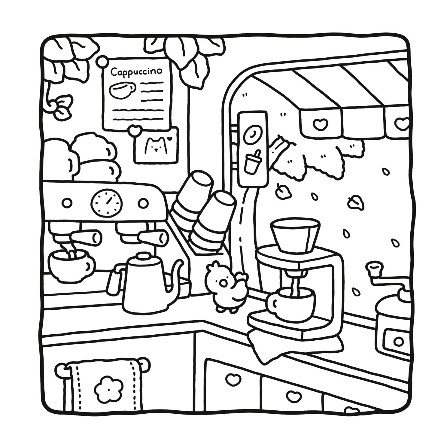 Cozy Cafe: Coloring Book for Adults and Kids by Wyo. Coco 20 9798217229284_3