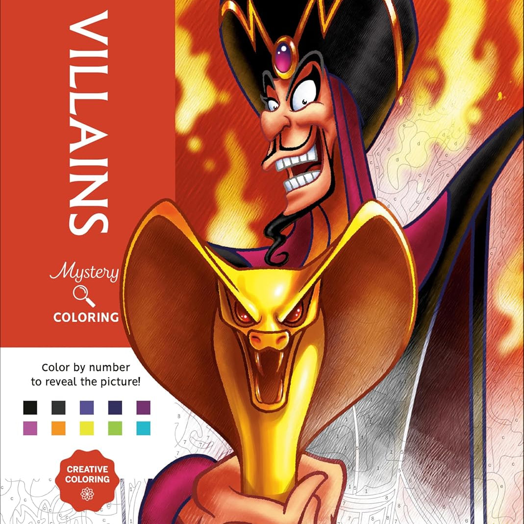 Villains: Disney Mystery Coloring (Color By Number) by Disney 20 9798217298143