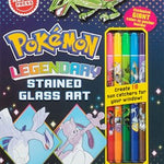 Pokemon Legendary Stained Glass from Klutz 20 9798225018573
